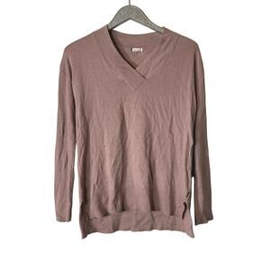 Smartwool Rose Pink V Neck Sweater